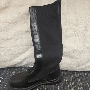 SHEIN Black Lace Up Boots